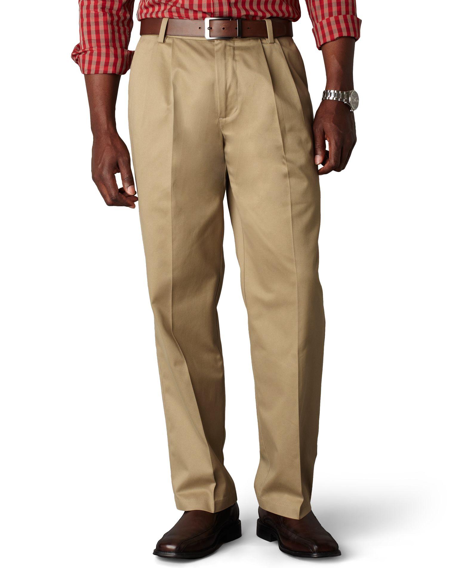 Dockers Cotton Signature Khaki Classic Fit Pleated Pants, Limited